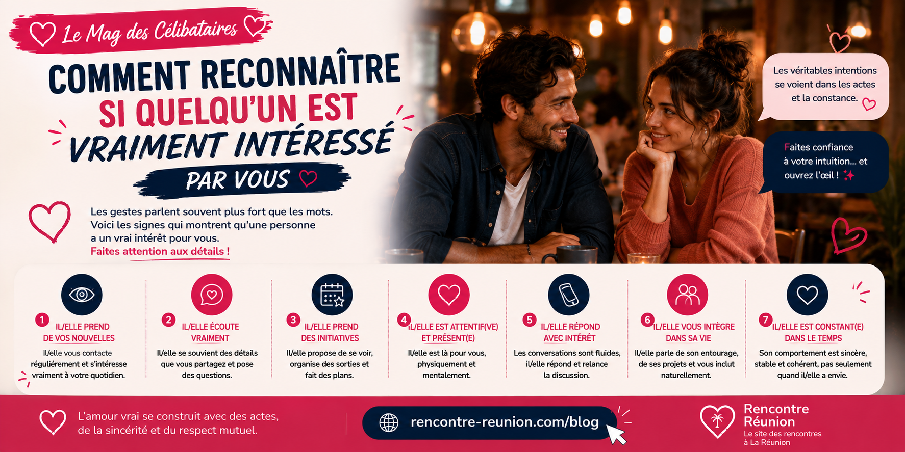 Personne souriante qui reçoit un message sur son téléphone lors d'une conversation de rencontre